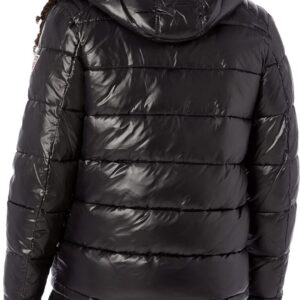 guess black puffer jacket